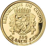 100 Francs CFA Mercury Meteorite obverse image