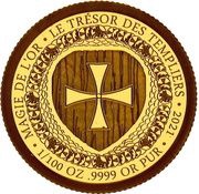 100 Francs CFA Treasure of the Templars, Republic of the Congo, 2021 reverse image