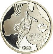 500 Francs CFA 2000 Summer Olympic Games reverse image