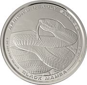500 Francs CFA Black Mamba, Republic of the Congo, 2022 reverse image