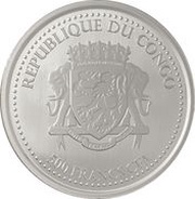 500 Francs CFA Congo Silverback Gorilla obverse image