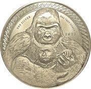 500 Francs Congo Silverback Gorilla, Republic of the Congo, 2023 reverse image