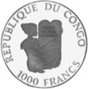 1000 Francs CFA Mammoth obverse image