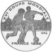 1000 Francs CFA FIFA World Cup 1998, Republic of the Congo, 1996 reverse image