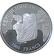 1000 Francs CFA Sir Henry Morgan obverse image