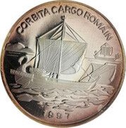 1000 Francs CFA Roman Cargo Ships, Republic of the Congo, 1997 reverse image