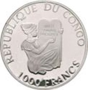 1000 Francs CFA Ferdinand Graf von Zeppelin obverse image