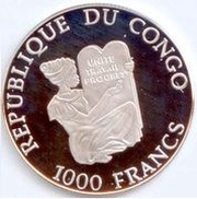 1000 Francs CFA 2000 Summer Olympic Games obverse image