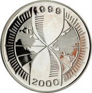 1000 Francs CFA Millennium, Republic of the Congo, 1998 reverse image