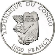 1000 Francs CFA FIFA World Cup 1990 obverse image