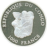 1000 Francs CFA French Franc obverse image