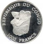 1000 Francs CFA Hohenzollern Castle obverse image