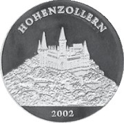 1000 Francs CFA Hohenzollern Castle, Republic of the Congo, 2002 reverse image