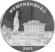 1000 Francs CFA Nymphenburg Palace, Republic of the Congo, 2002 reverse image