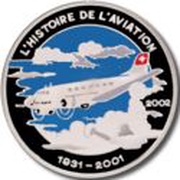 1000 Francs CFA Douglas DC-3, Republic of the Congo, 2002 reverse image