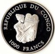 1000 Francs CFA Airbus A-3000 obverse image