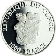 1000 Francs CFA Immanuel Kant obverse image