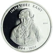1000 Francs CFA Immanuel Kant, Republic of the Congo, 2004 reverse image