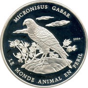 1000 Francs CFA Micronisus Gabar, Republic of the Congo, 2004 reverse image