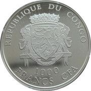 1000 Francs CFA FIFA World Cup Germany 2006 obverse image