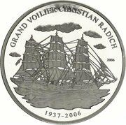 1000 Francs CFA Sailing Ship - Christian Radich, Republic of the Congo, 2006 reverse image