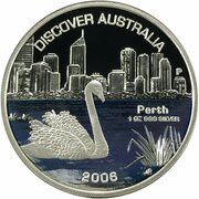1 Dollar - Elizabeth II 4th Portrait - Discover Australia - Perth, Australia, 2006 reverse image