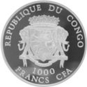 1000 Francs CFA Spanisch-Brötli Railway obverse image