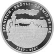 1000 Francs CFA Spanisch-Brötli Railway, Republic of the Congo, 2007 reverse image