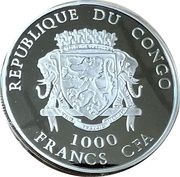 1000 Francs A.R.A. Libertad obverse image