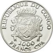 1000 Francs CFA Megaptera Novaengliae obverse image