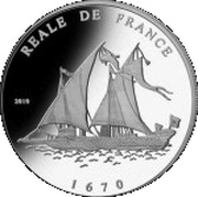 1000 Francs CFA Reale de France, Republic of the Congo, 2010 reverse image