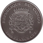 1000 Francs CFA Baby Lions obverse image