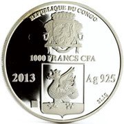 1000 Francs CFA Qolşärif Mosque obverse image