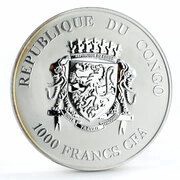 1000 Francs CFA Black Leopard obverse image