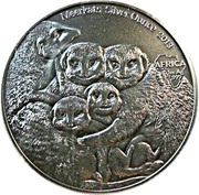 1000 Francs CFA Meerkats, Republic of the Congo, 2013 reverse image