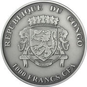 1000 Francs CFA Gorilla obverse image