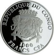 1000 Francs CFA Year of the Goat obverse image
