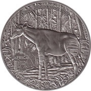 1000 Francs CFA Okapi, Republic of the Congo, 2015 reverse image