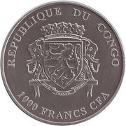 1000 Francs CFA Rhinoceros obverse image