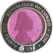 1000 Francs CFA Murano Glass obverse image