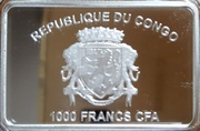1000 Francs CFA Year of the Monkey obverse image