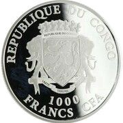 1000 Francs CFA Year of the Rooster obverse image