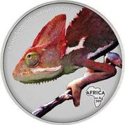 1000 Francs CFA Chameleon, Republic of the Congo, 2017 reverse image