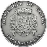 1000 Francs CFA Gorilla with Baby obverse image