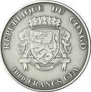 1000 Francs CFA Spotted Hyena obverse image