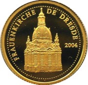 1500 Francs CFA Dresden Frauenkirche, Republic of the Congo, 2004 reverse image