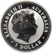 1 Dollar - Elizabeth II 4th Portrait - Australian Kookaburra obverse image