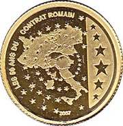 1500 Francs CFA Treaty of Rome, Republic of the Congo, 2007 reverse image