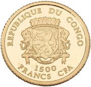 1500 Francs CFA Napoleon Bonaparte obverse image