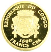 1500 Francs CFA Romulus and Remus obverse image